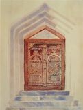 Spencer W Tart watercolour painting Old Doorway M.E.